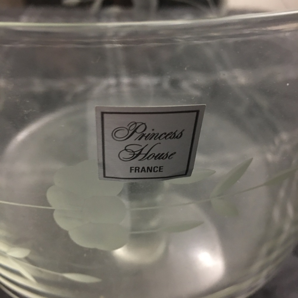 Princess House Large Dessert Bowl Crystal